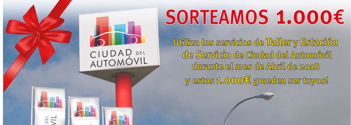 Ciudad del Automóvil te regala un cheque de 1.000€