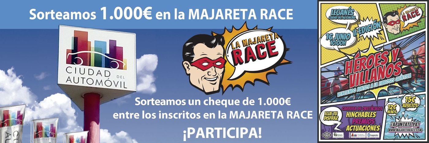 Entrega del cheque de 1.000€ al ganador del sorteo para la II Majareta Race
