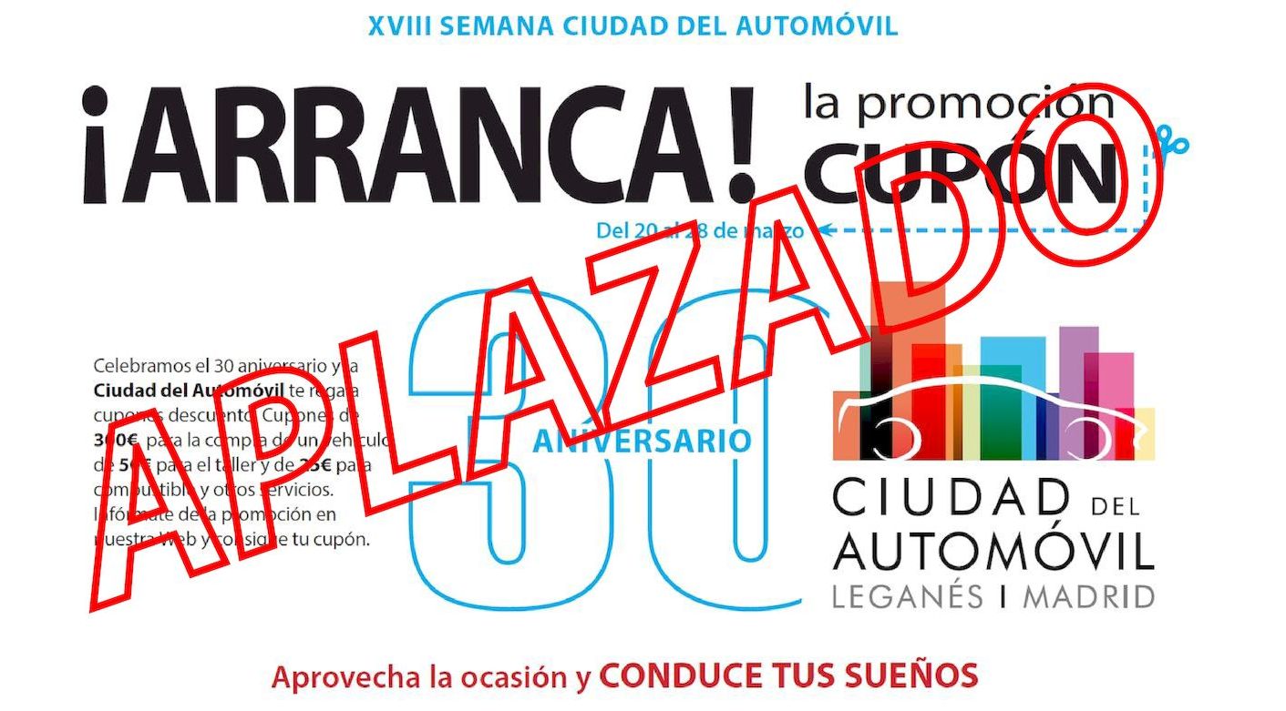 ¡APLAZADO! XVIII Semana Ciudad del Automóvil